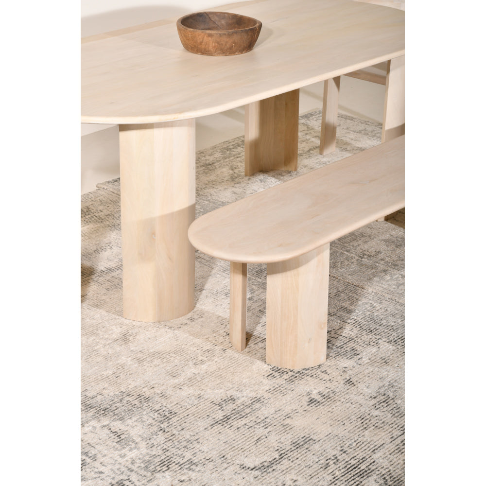 Beaumont Indoor Dining Table with Bench Seats and 2 x Jervis Dining Chairs