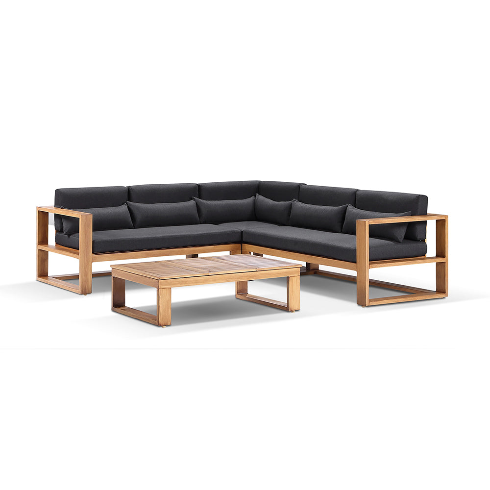 Santorini Package A Outdoor Aluminium Corner Lounge