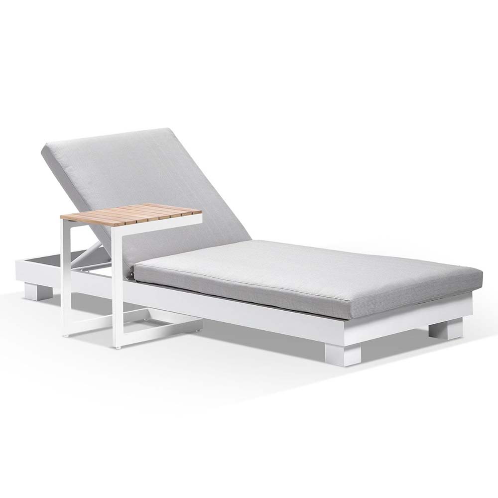Santorini Aluminium Sun Lounge w/ Side Table