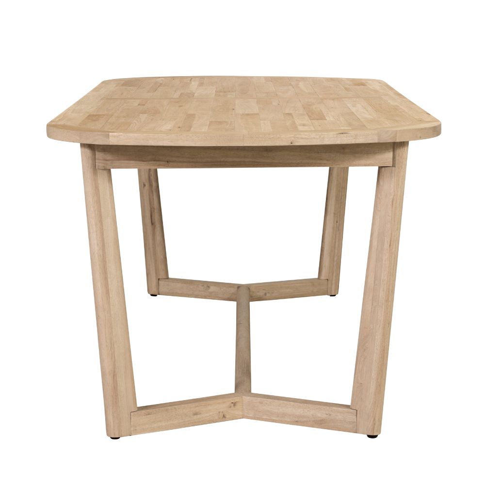 Kingscliff 8 Seater Rectangle Indoor Timber Dining Table And Chairs Setting
