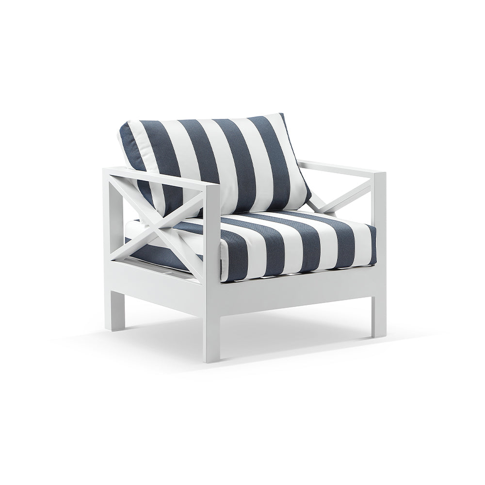 Kansas 3+2+1 seater Outdoor Aluminium Lounge Set with Coffee Table