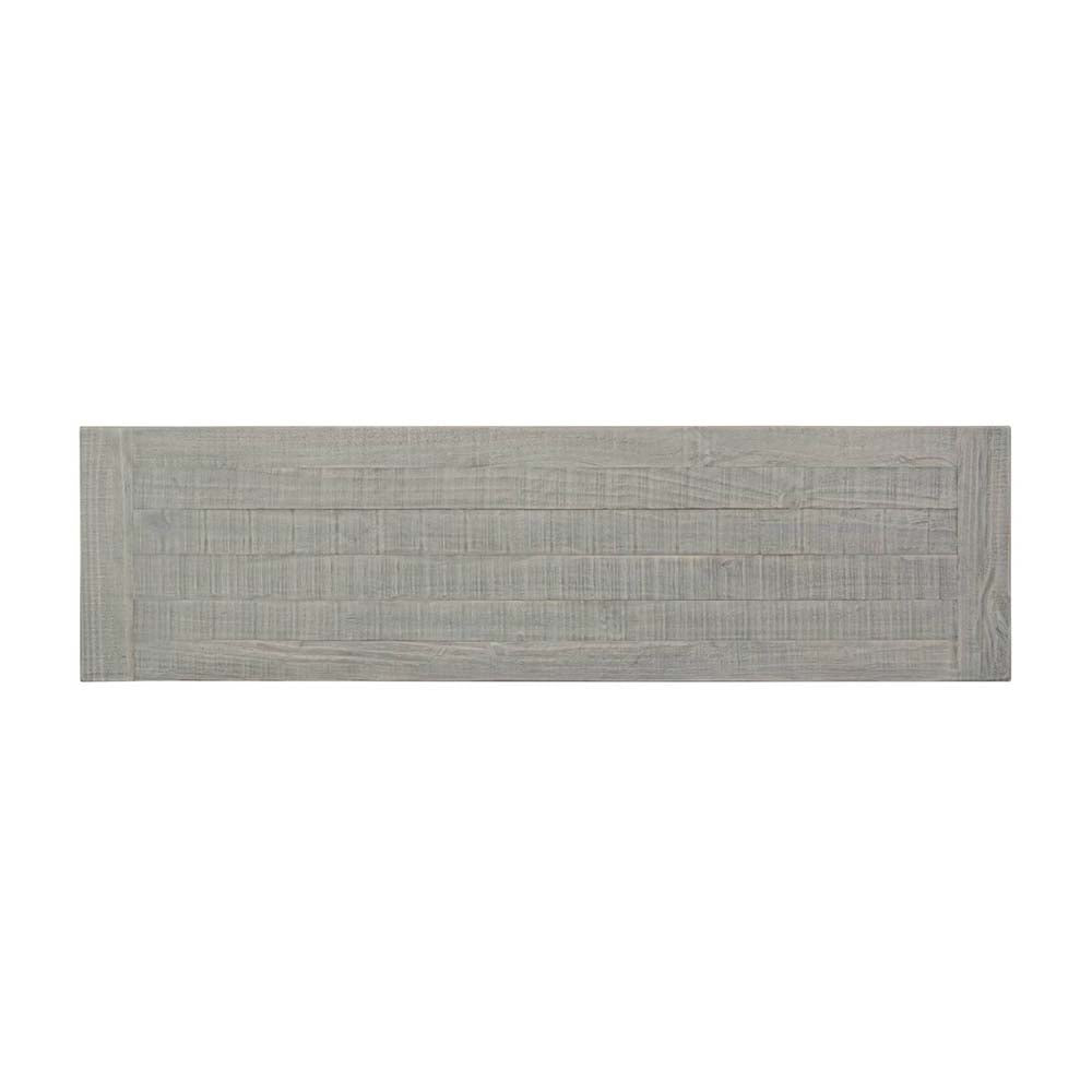Ashton Buffet Sideboard in Brushed White with Grey Timber Top