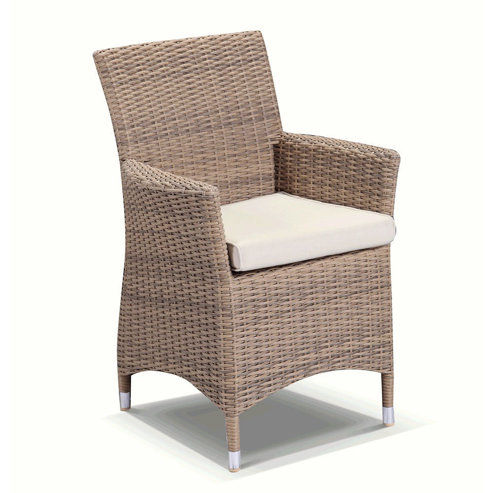 Roman Outdoor Wicker Dining Arm Chair