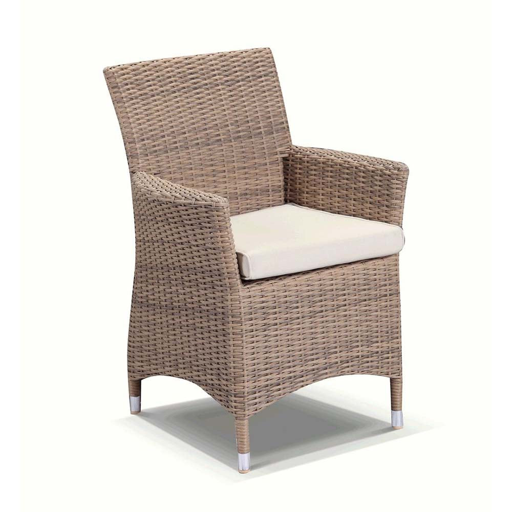 Sahara 4 Seater Outdoor Teak and Wicker Dining Setting