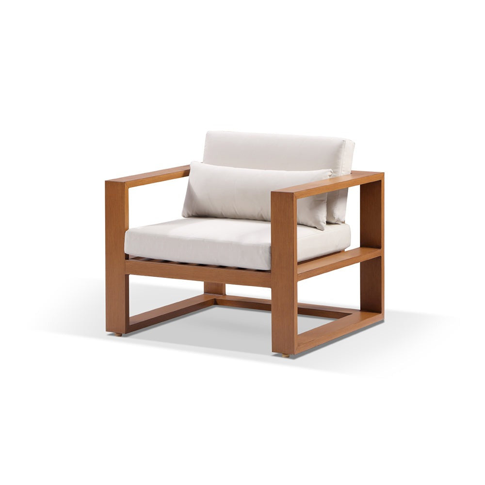 Santorini 1 Seater Outdoor Aluminium Arm Chair