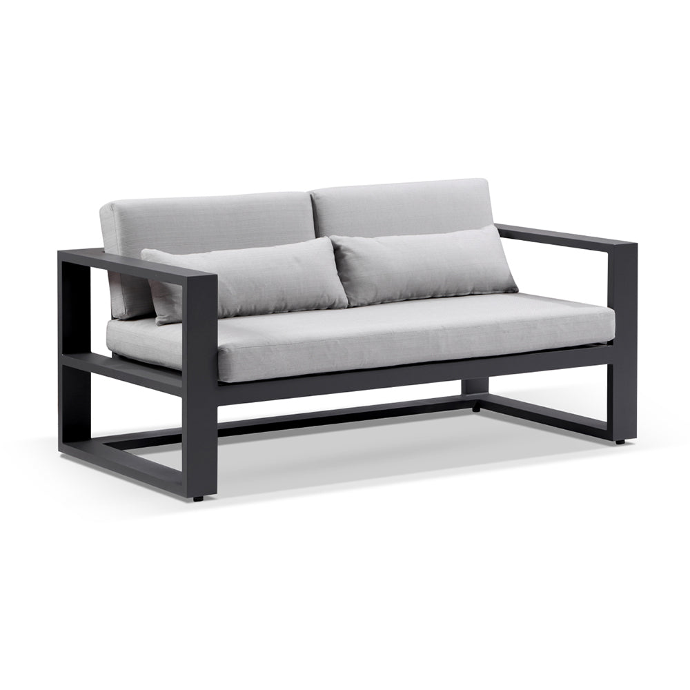 Santorini 2 Seater Outdoor Aluminium Lounge
