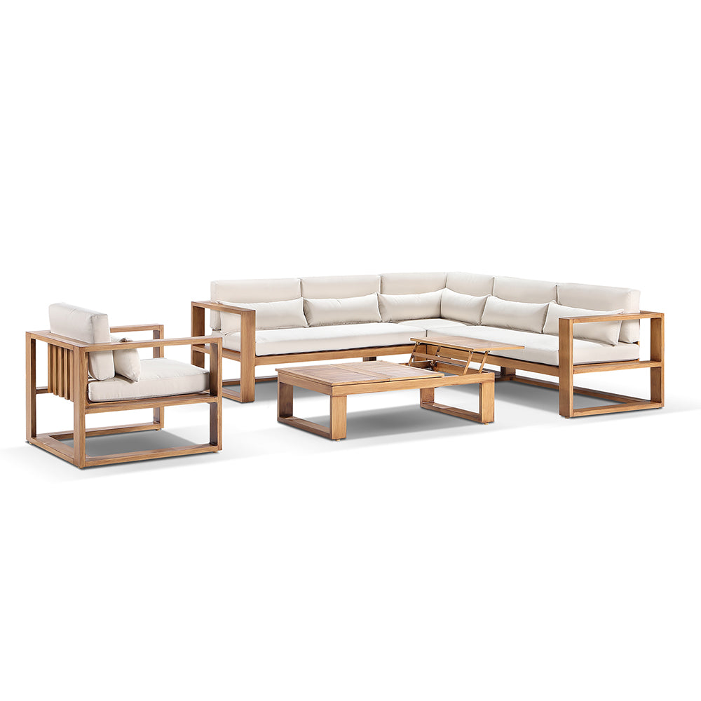 Santorini Package B Outdoor Aluminium Corner Lounge