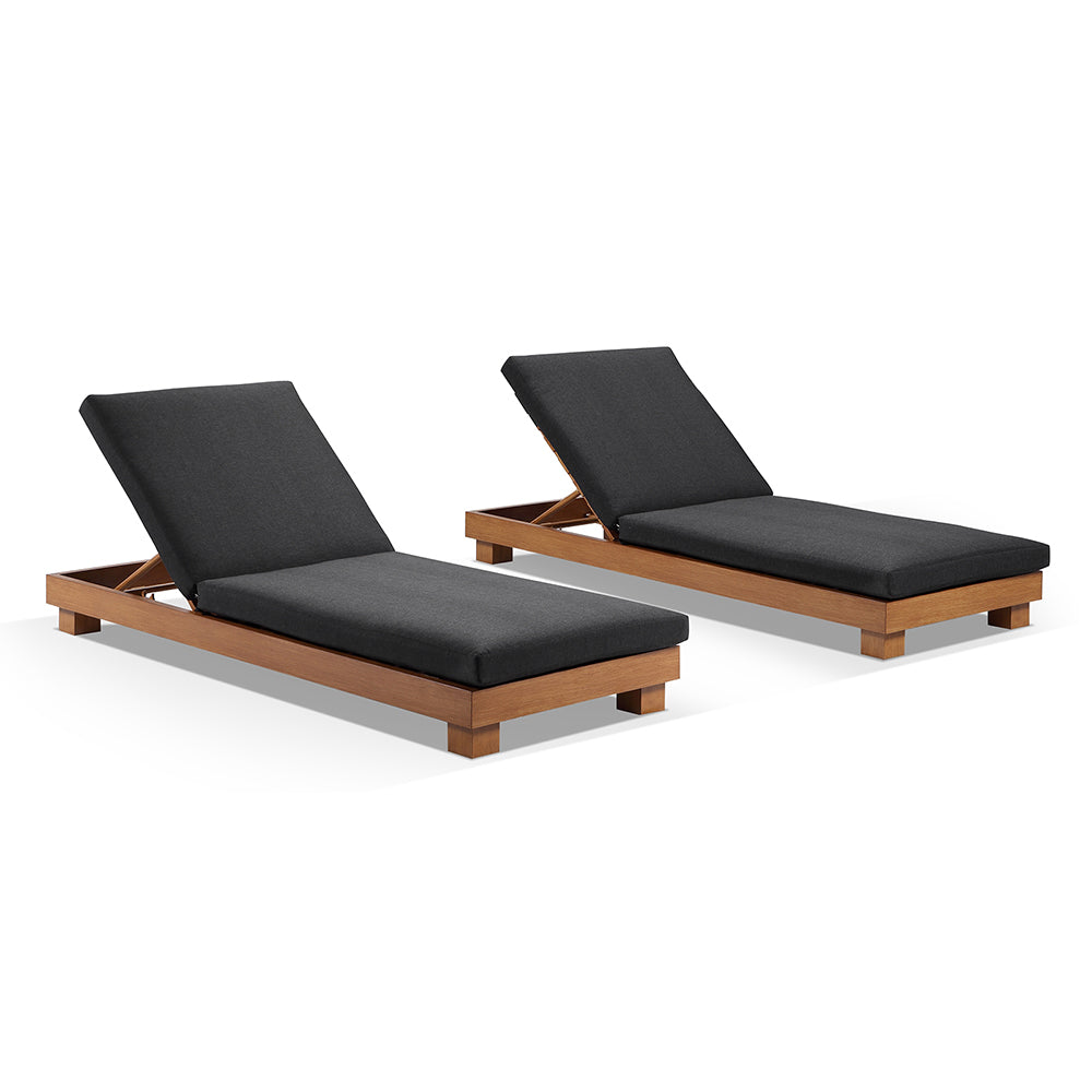 Santorini Outdoor Aluminium Pool Sun Lounge Set