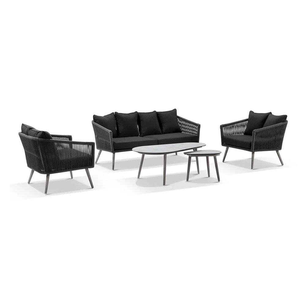 Buy Herman 2+1+1 Rope Lounge with Coffee Table Set by Bay Gallery