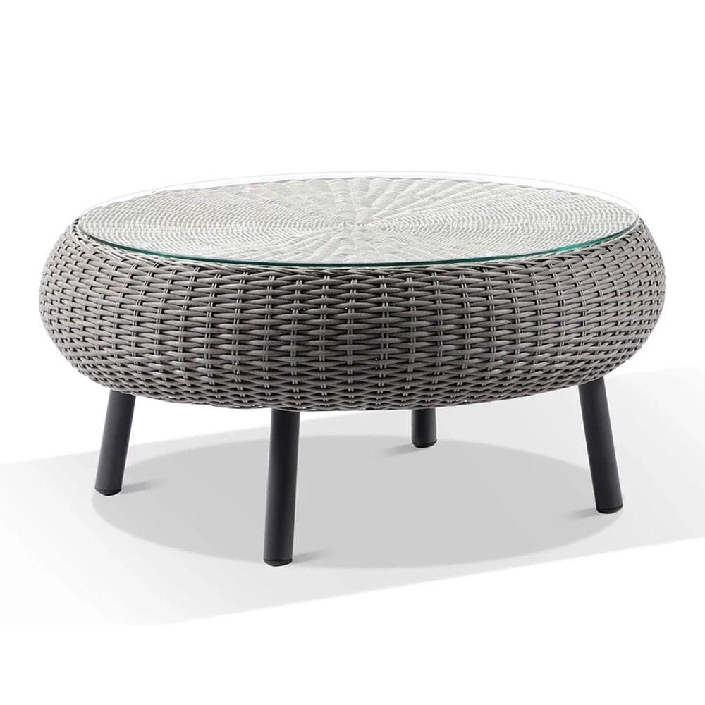 Plantation Hamptons Outdoor Round Wicker Coffee Table