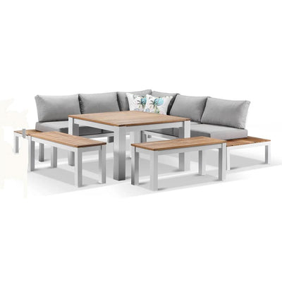 Nova Outdoor Aluminium Lounge and Dining Setting