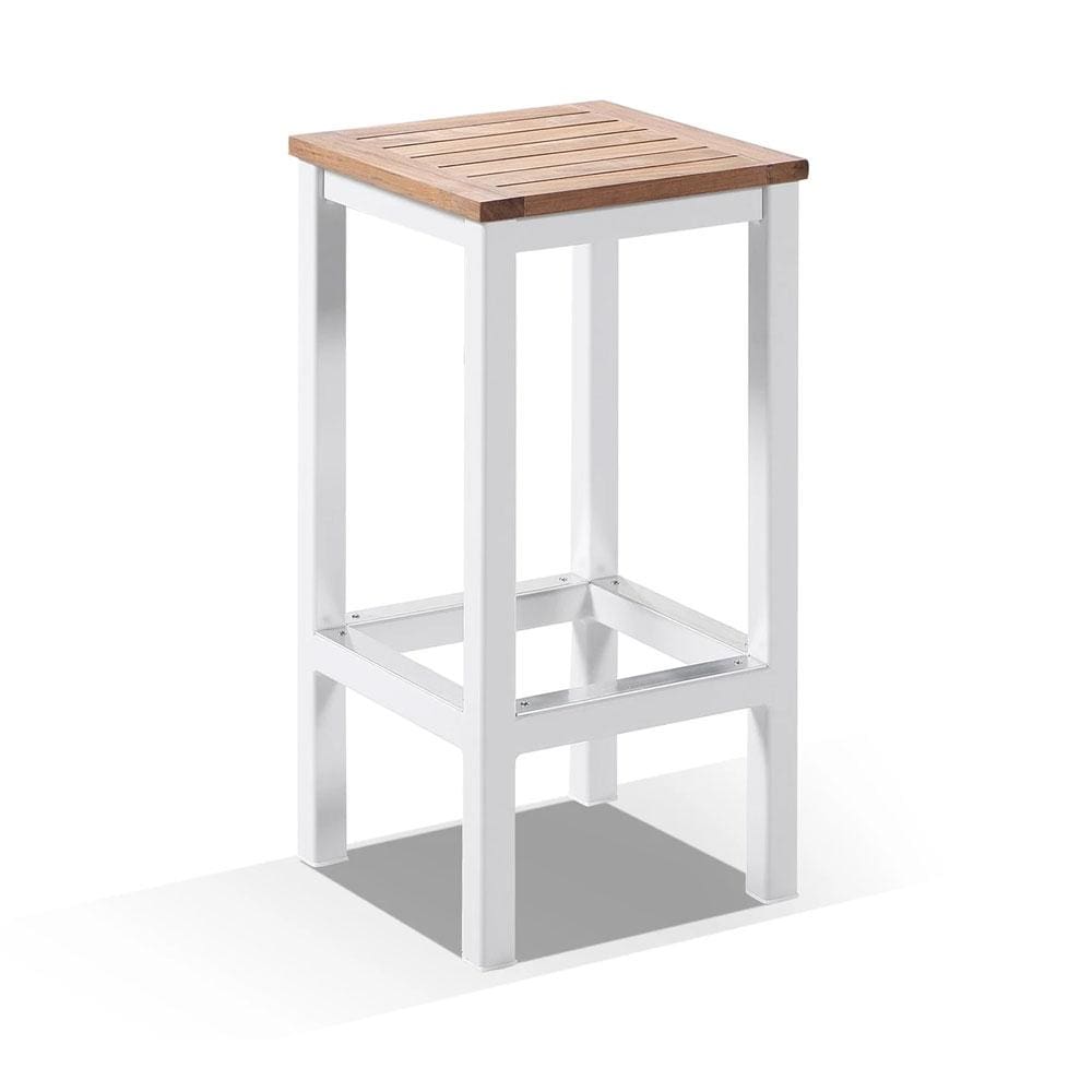 Balmoral 4 Seater Teak Top and Aluminium Patio Bar Setting