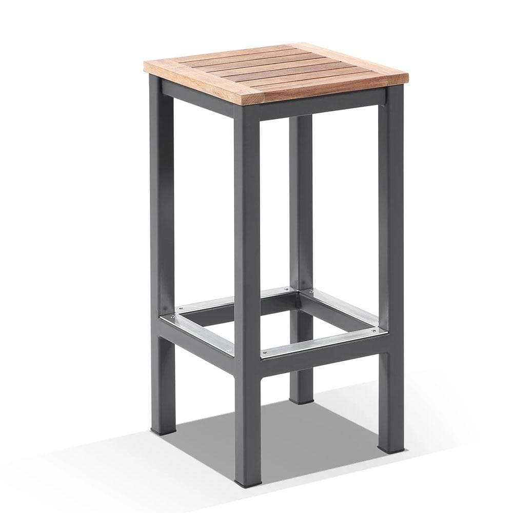 Balmoral 4 Seater Teak Top and Aluminium Patio Bar Setting
