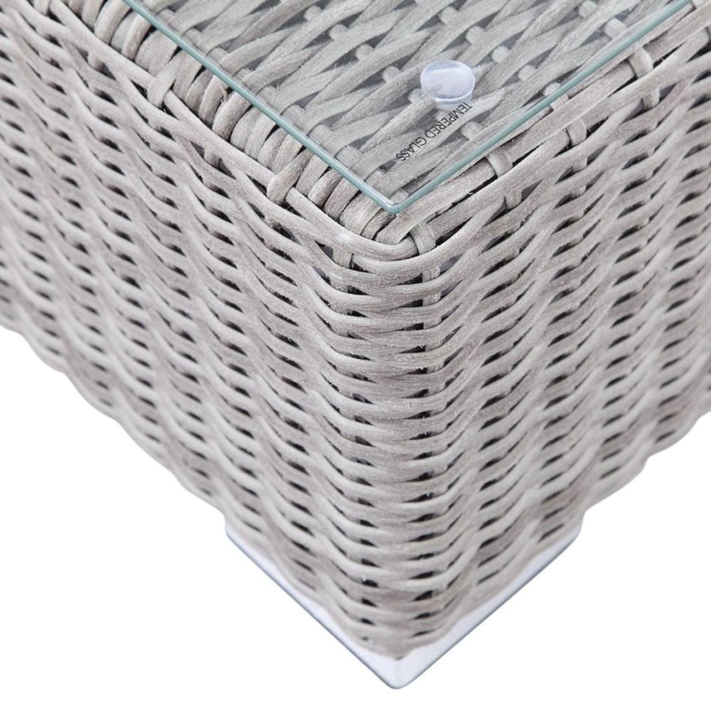 Milano 3+2+1 Seater Outdoor Wicker Lounge Setting with Coffee Table