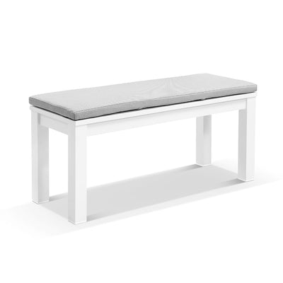 White Outdoor Benches
