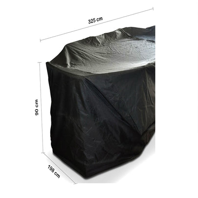 10 Seater Rectangle Weather Cover in Black