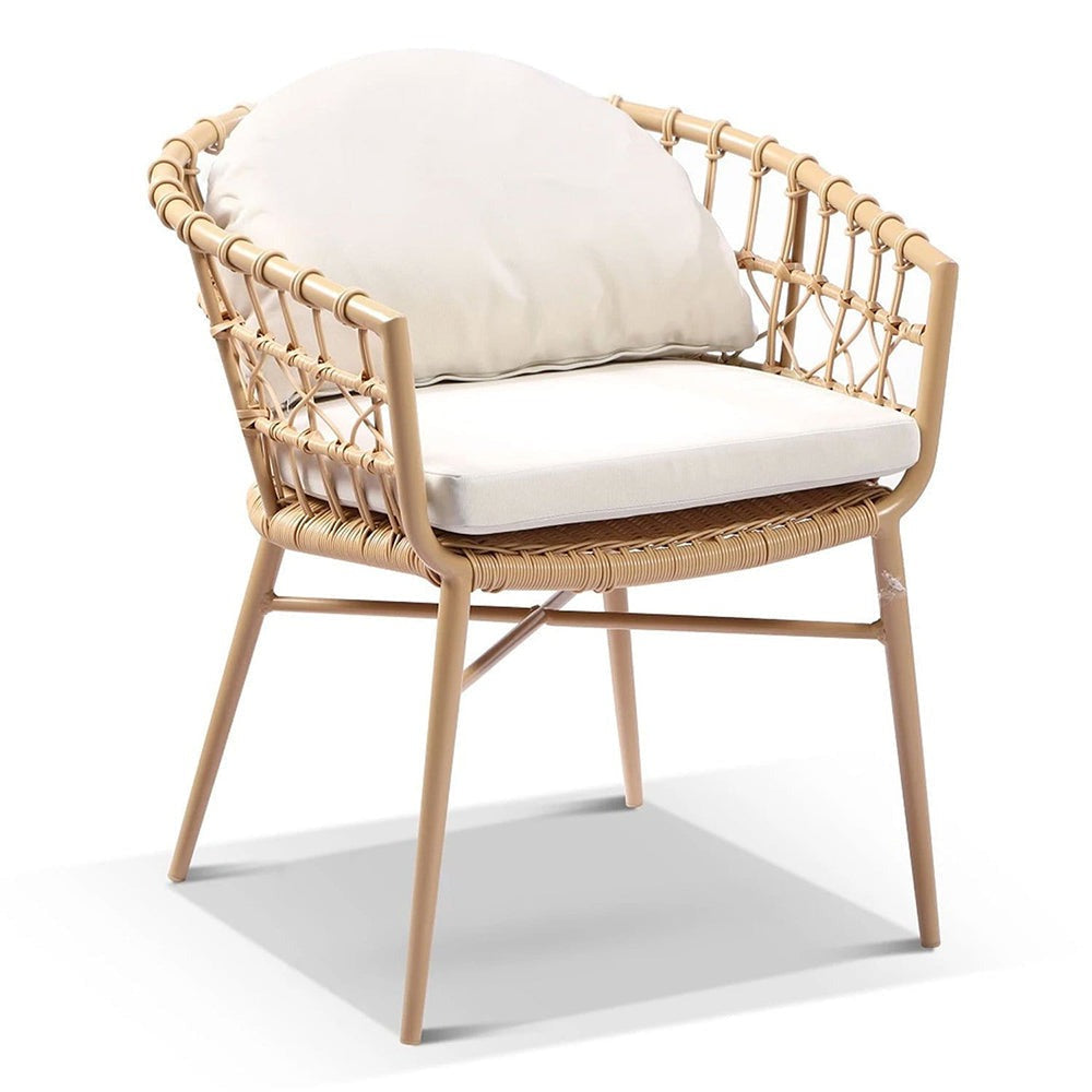 Moana Outdoor Wicker and Aluminium Dining Chair
