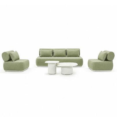 Norfolk 3+1+1 Outdoor Aluminium Lounge with Coffee Table Set