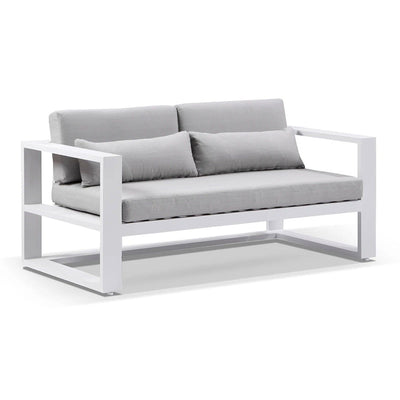 Santorini 2 Seater Outdoor Aluminium Lounge