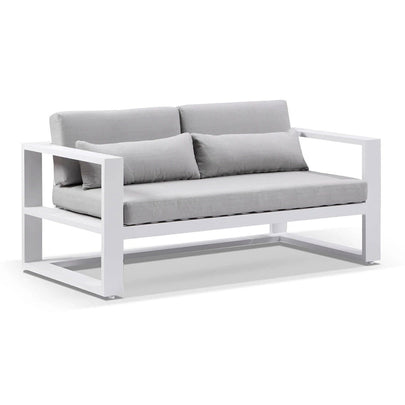 Santorini 2 Seater Outdoor Aluminium Lounge