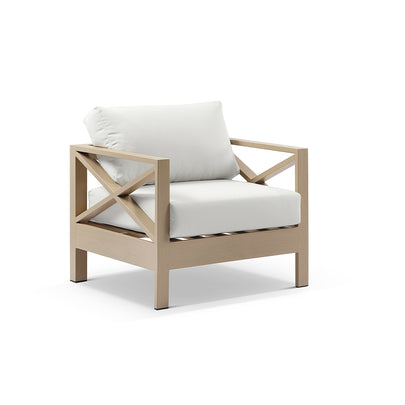 Kansas Package D - Outdoor Aluminium Corner Modular Lounge Set with Arm Chair and Coffee Table