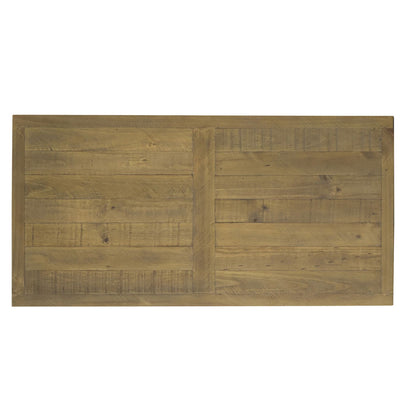 Leura Belle Coffee Table in Brushed  with Natural Timber Top