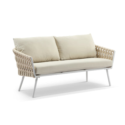 Lismore 3+2+1 Seater Outdoor Aluminium and Rope Lounge Set
