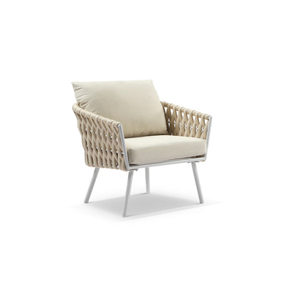 Lismore 3+2+1 Seater Outdoor Aluminium and Rope Lounge Set