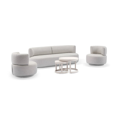Onslow 3+1+1 Outdoor Lounge with Round Coffee Table Set