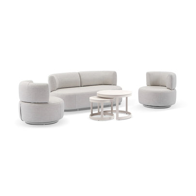 Onslow 2+1+1 Outdoor Lounge with Round Coffee Table Set