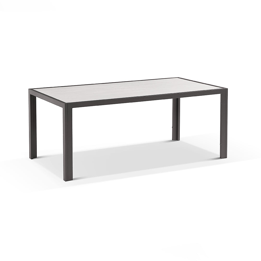 Alpine 8 Seater Rope and Aluminium Dining Table and Chairs Setting