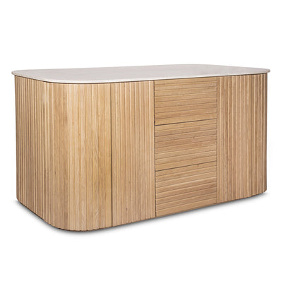 Anglesea Indoor Marble Top Kitchen Island Bench