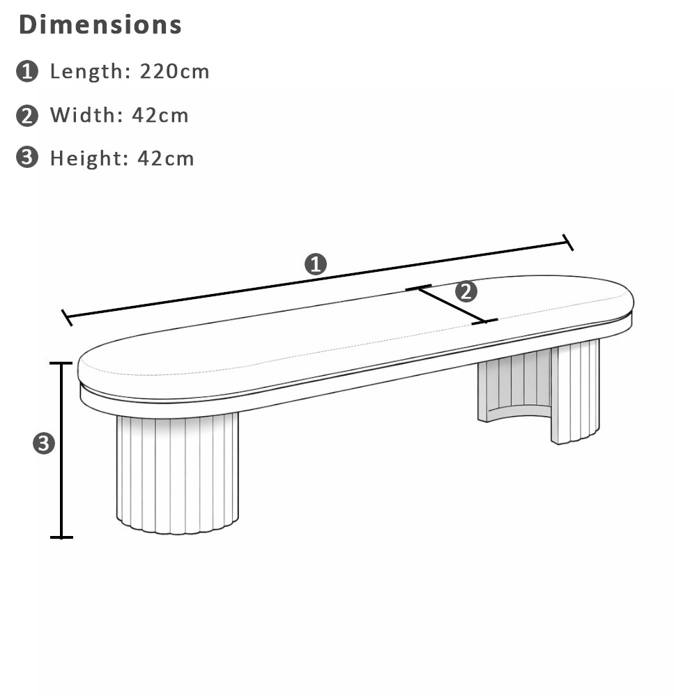 Aria Outdoor 2.4m Ceramic Table Top Dining Setting with Benches