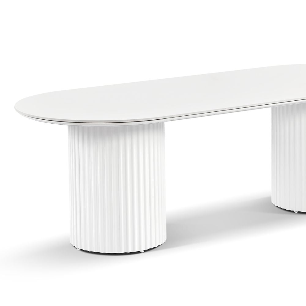 Aria Outdoor 2.4m Ceramic Top Aluminium Dining Table
