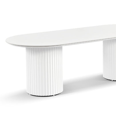 Aria Outdoor 2.4m Ceramic Top Aluminium Dining Table