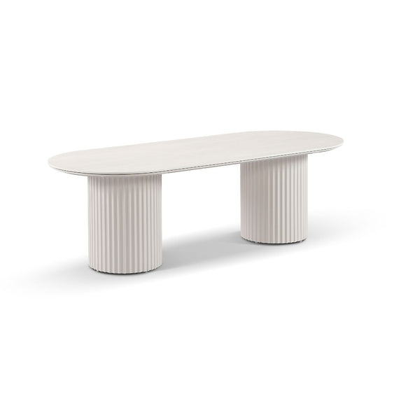 Aria Outdoor 2.4m Ceramic Top Aluminium Dining Table