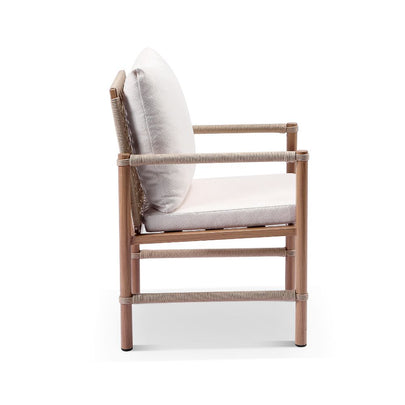 Avery Outdoor Aluminium and Rope Dining Chair