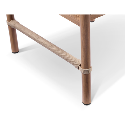 Avery Outdoor Aluminium and Rope Dining Chair