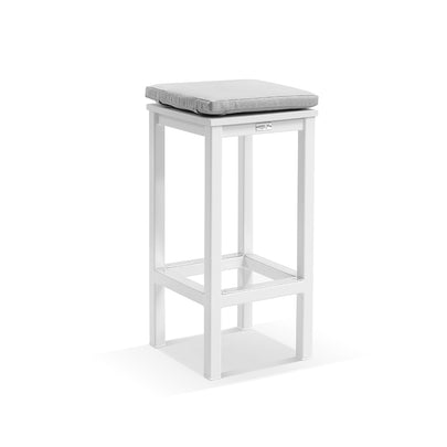 Santorini Outdoor Square Bar Table with 4 Avoca Bar Stools