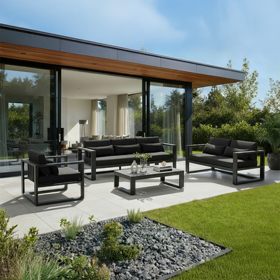 Santorini 3+2+1 Outdoor Lounge Setting with Coffee Table