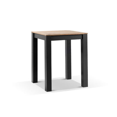 Balmoral Outdoor Square Teak Top Aluminium Bar Table