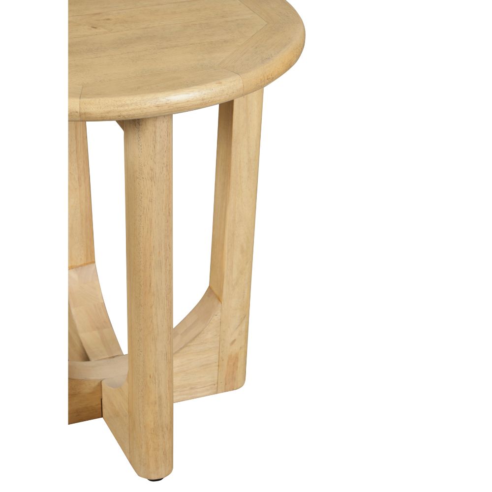 Bateau Bay Indoor Round Timber Side Table