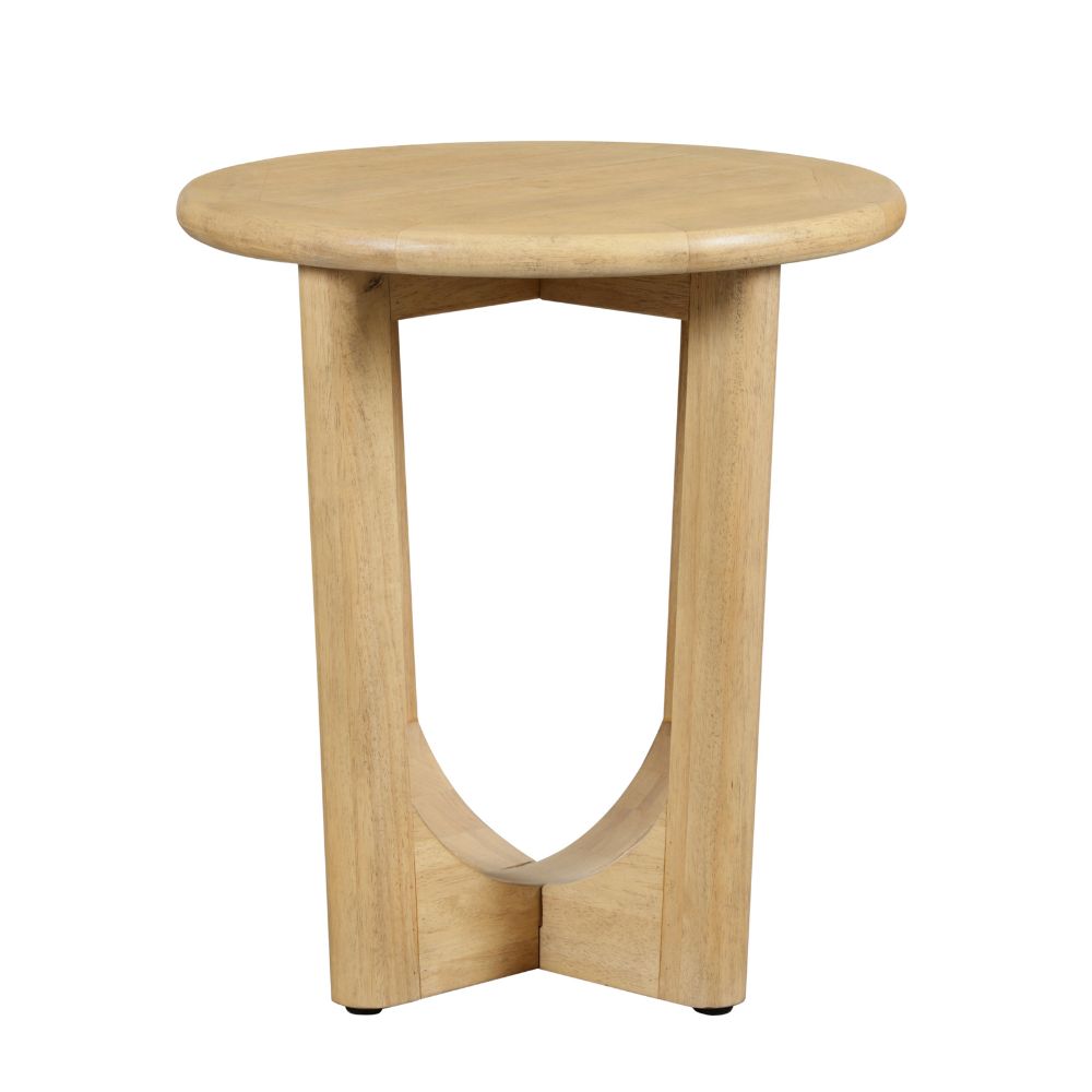 Bateau Bay Indoor Round Timber Side Table