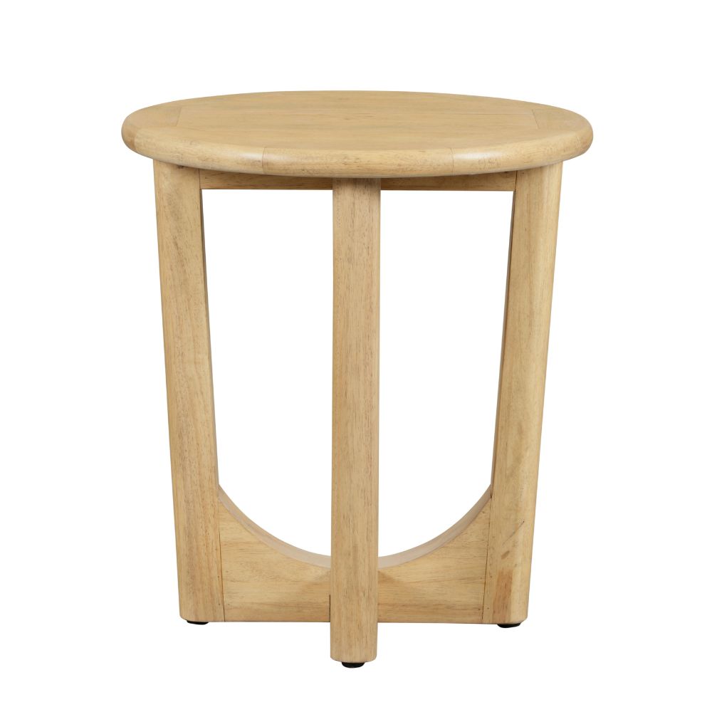 Bateau Bay Indoor Round Timber Side Table