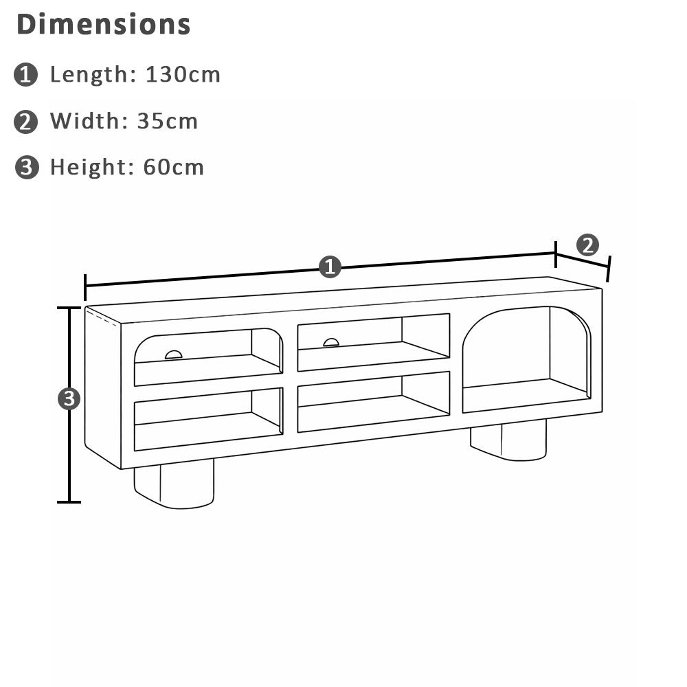 Beaumont Indoor Mango Wood TV Unit