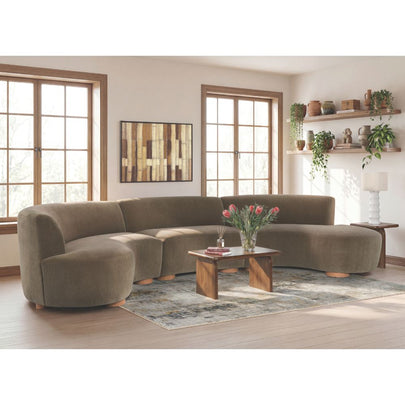 Bexley Indoor Corner Chaise Fabric Lounge Setting