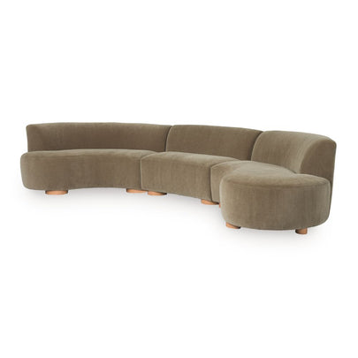 Bexley Indoor Corner Chaise Fabric Lounge Setting