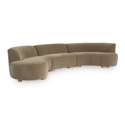 Bexley Indoor Corner Chaise Fabric Lounge Setting