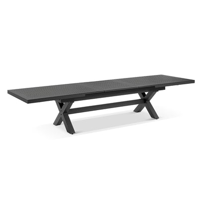 Austin Outdoor 3m - 3.8m Extension Aluminium Dining Table