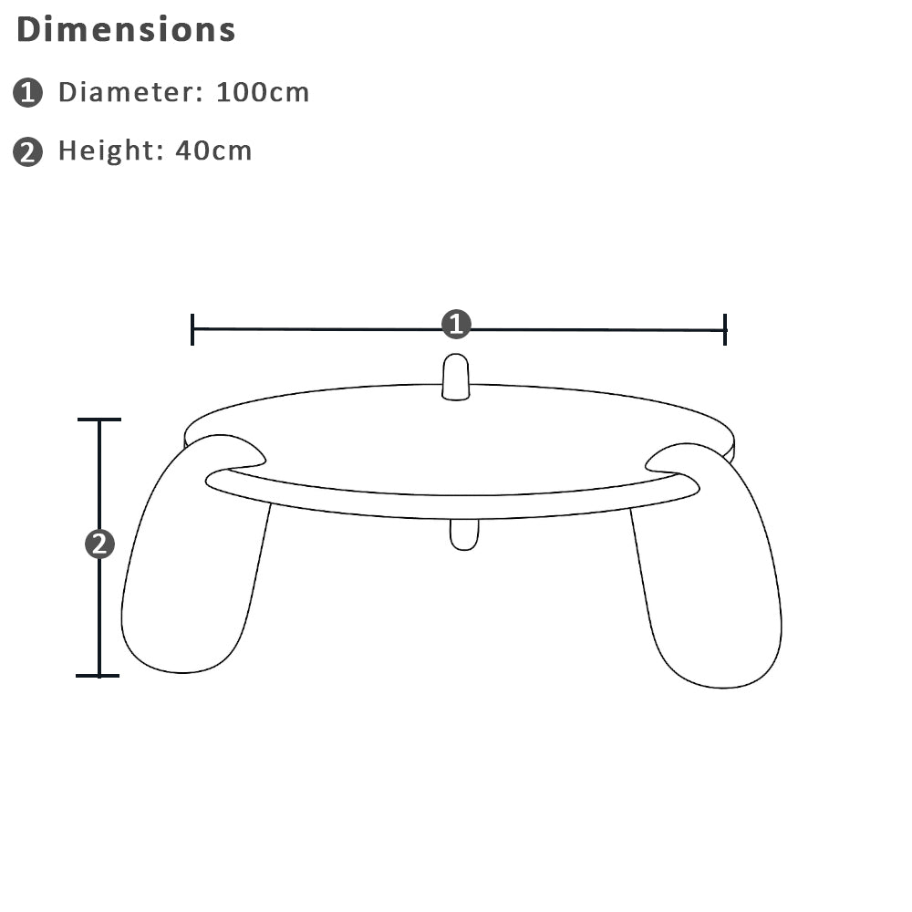Bowen Indoor Round Timber Coffee Table